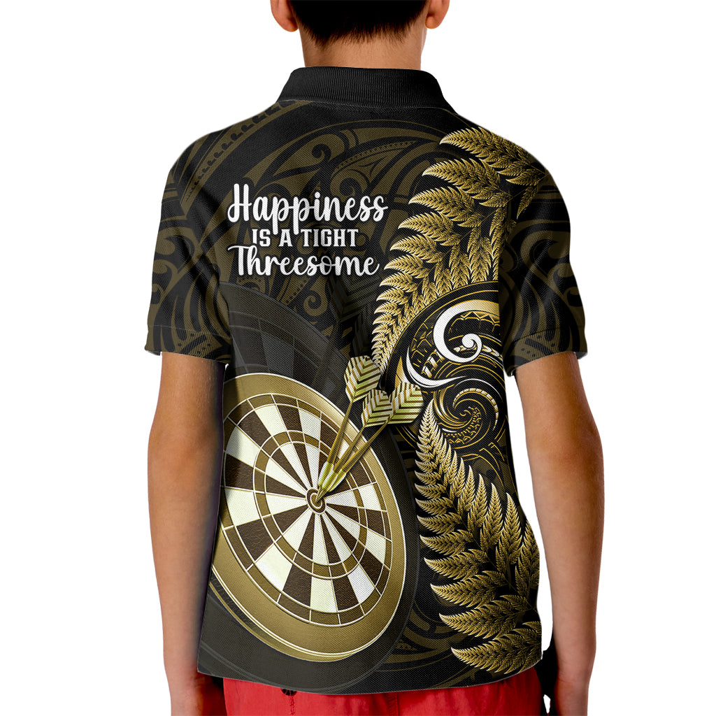 new-zealand-darts-kid-polo-shirt-happiness-is-a-tight-threesome-maori-gold