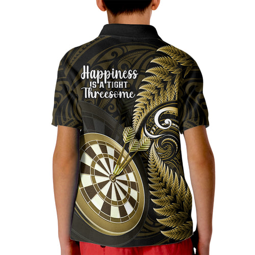 new-zealand-darts-kid-polo-shirt-happiness-is-a-tight-threesome-maori-gold