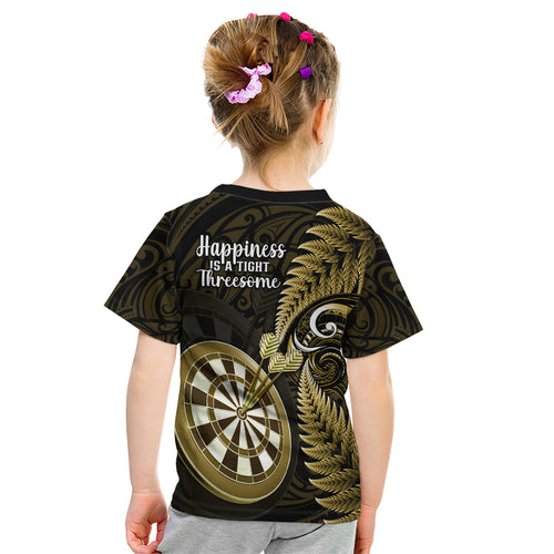 new-zealand-darts-kid-t-shirt-happiness-is-a-tight-threesome-maori-gold
