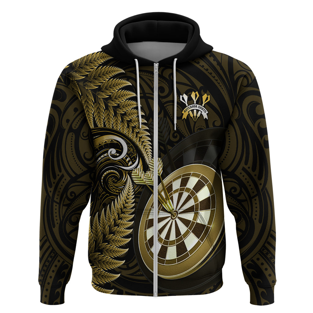 personalised-new-zealand-darts-hoodie-happiness-is-a-tight-threesome-maori-gold