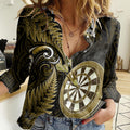 personalised-new-zealand-darts-women-casual-shirt-happiness-is-a-tight-threesome-maori-gold