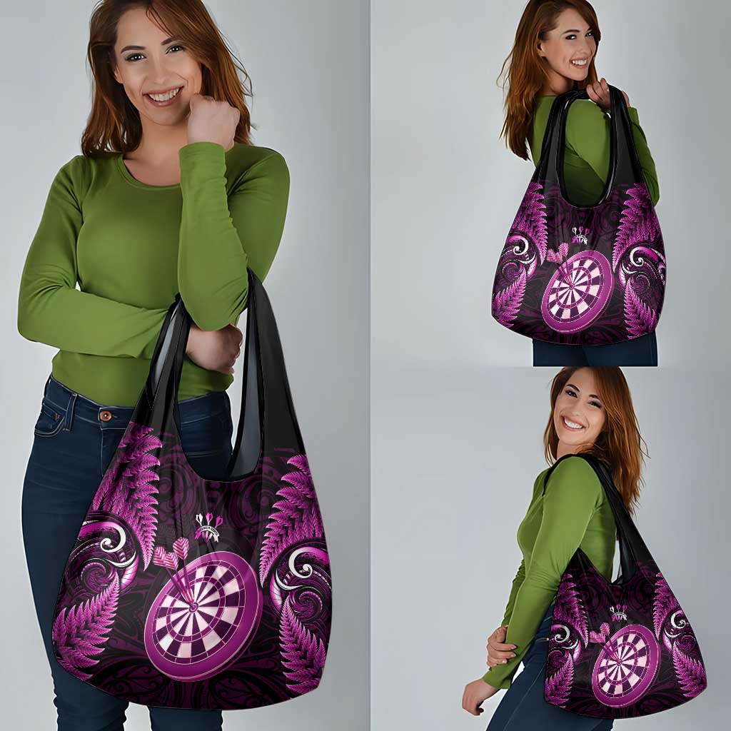 New Zealand Darts Grocery Bag Happiness Is A Tight Threesome Maori Pink