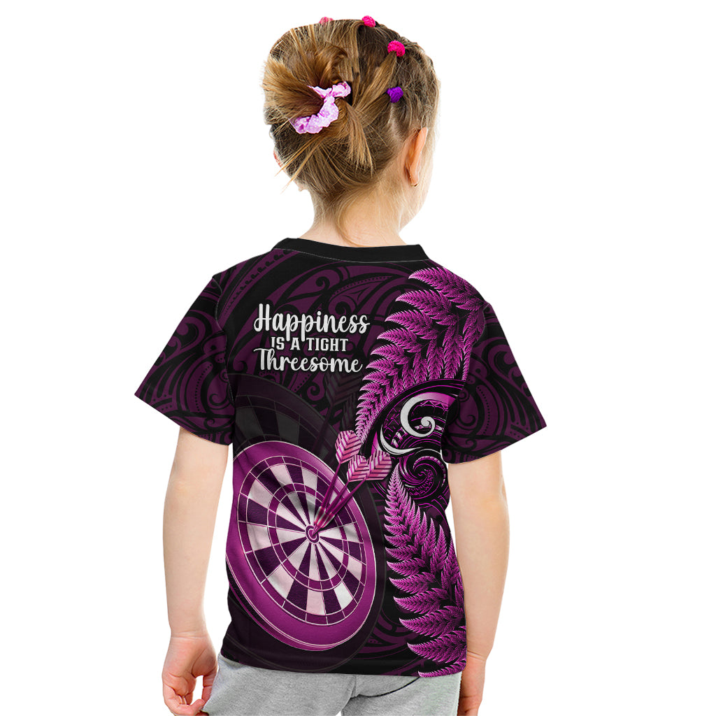 new-zealand-darts-kid-t-shirt-happiness-is-a-tight-threesome-maori-pink