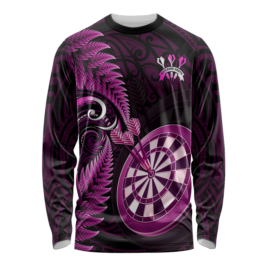 new-zealand-darts-long-sleeve-shirt-happiness-is-a-tight-threesome-maori-pink