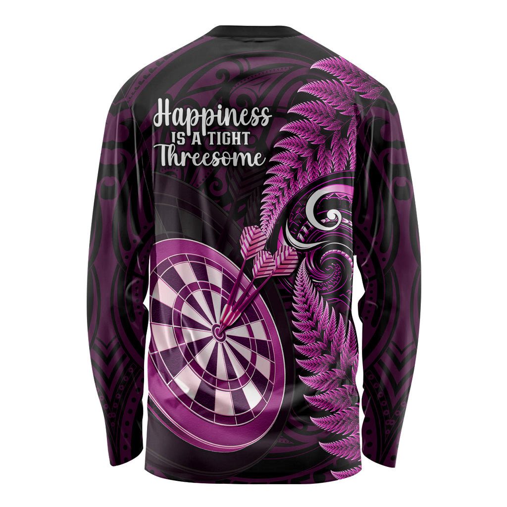 new-zealand-darts-long-sleeve-shirt-happiness-is-a-tight-threesome-maori-pink