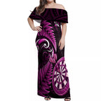 new-zealand-darts-off-shoulder-maxi-dress-happiness-is-a-tight-threesome-maori-pink