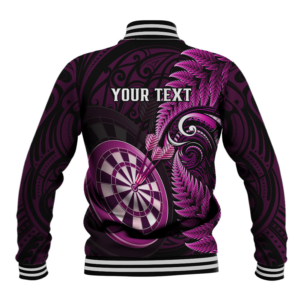 personalised-new-zealand-darts-baseball-jacket-happiness-is-a-tight-threesome-maori-pink