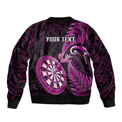 personalised-new-zealand-darts-bomber-jacket-happiness-is-a-tight-threesome-maori-pink