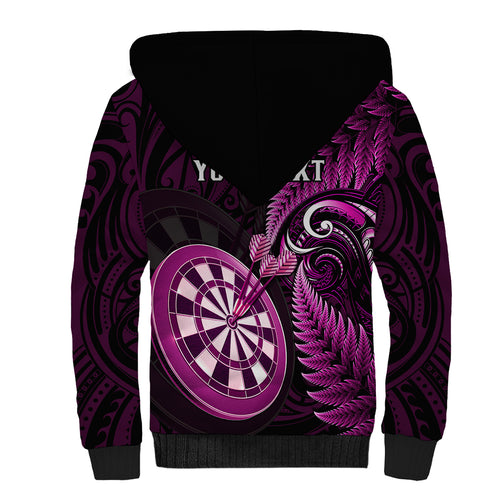 personalised-new-zealand-darts-sherpa-hoodie-happiness-is-a-tight-threesome-maori-pink