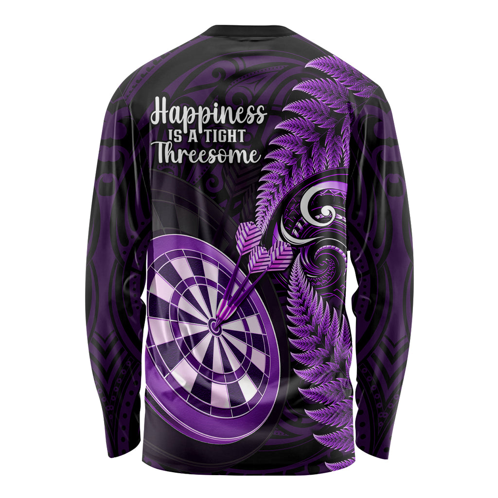 new-zealand-darts-long-sleeve-shirt-happiness-is-a-tight-threesome-maori-purple