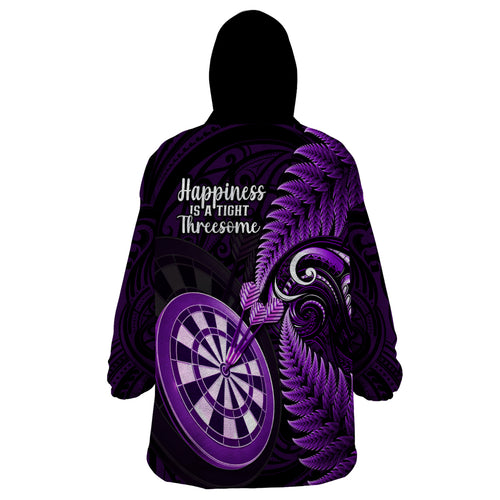 new-zealand-darts-wearable-blanket-hoodie-happiness-is-a-tight-threesome-maori-purple