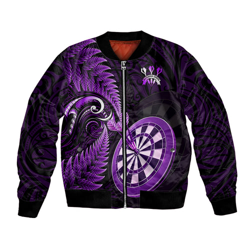 personalised-new-zealand-darts-bomber-jacket-happiness-is-a-tight-threesome-maori-purple