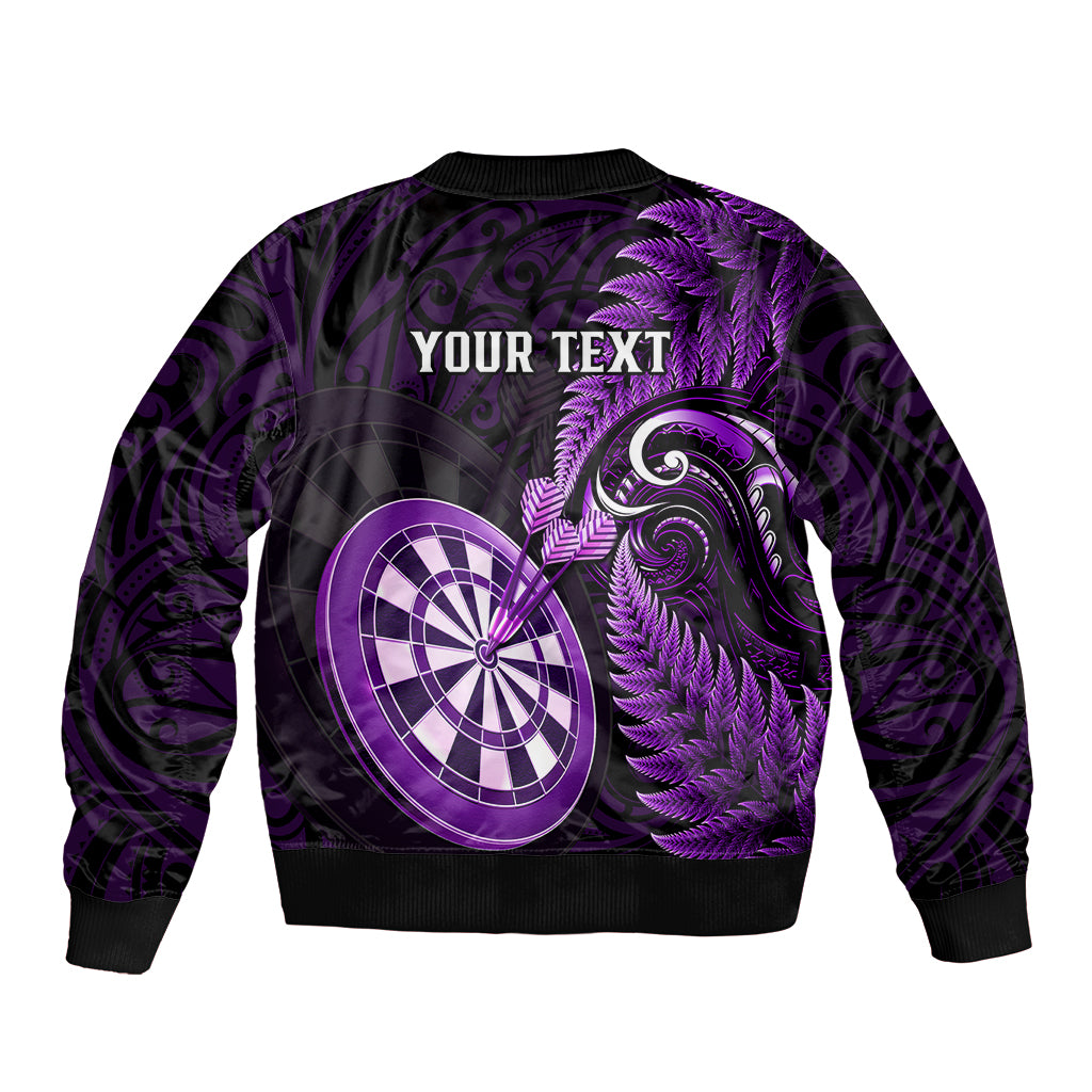 personalised-new-zealand-darts-bomber-jacket-happiness-is-a-tight-threesome-maori-purple