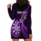 personalised-new-zealand-darts-hoodie-dress-happiness-is-a-tight-threesome-maori-purple