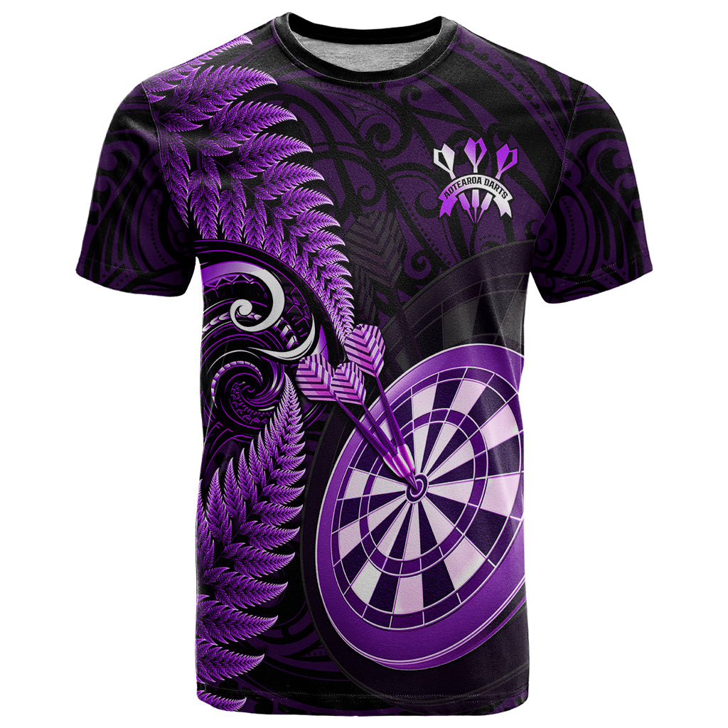 personalised-new-zealand-darts-t-shirt-happiness-is-a-tight-threesome-maori-purple