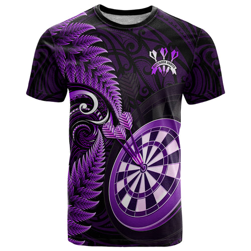personalised-new-zealand-darts-t-shirt-happiness-is-a-tight-threesome-maori-purple