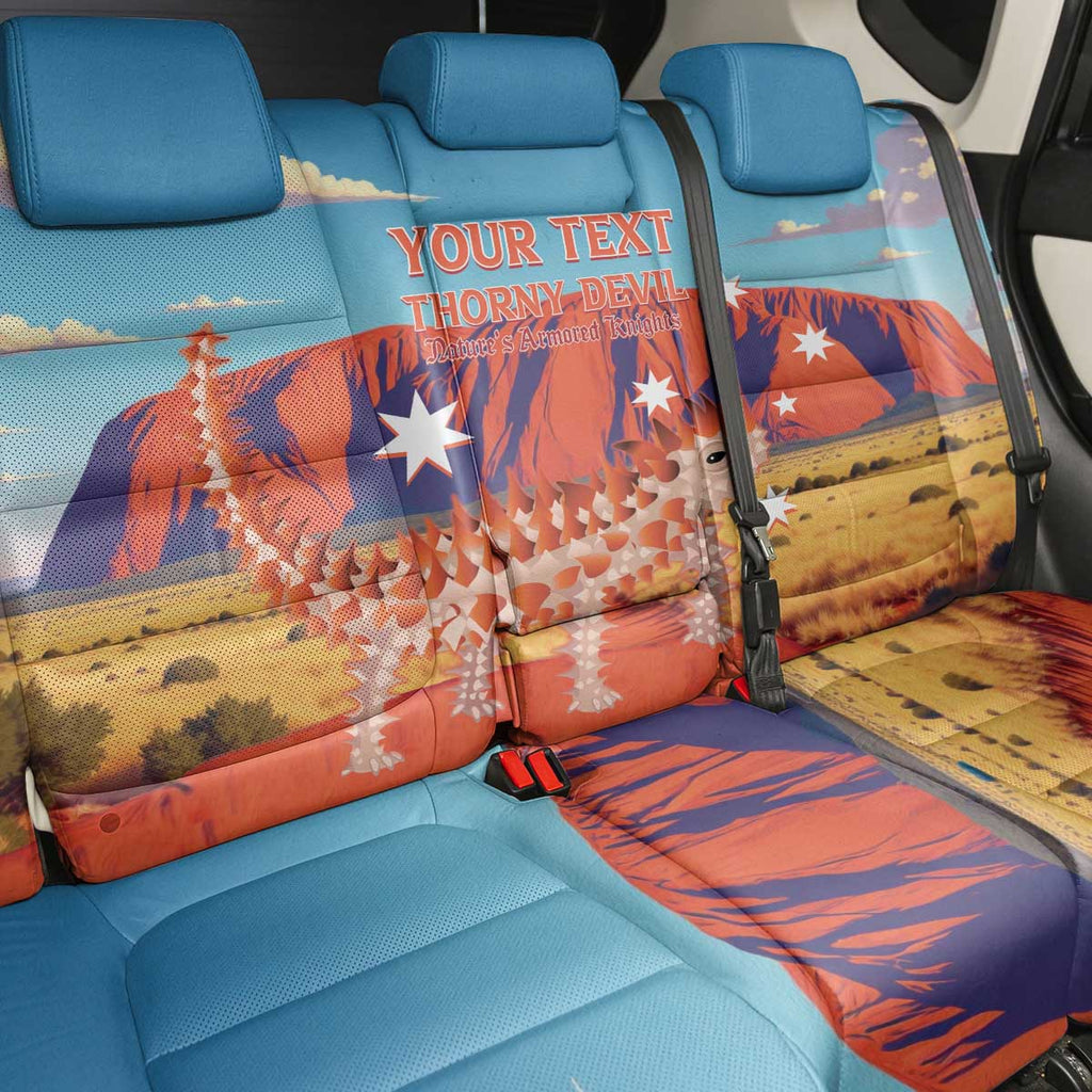 Personalised Australia Thorny Devil Back Car Seat Cover Nature's Armored Knights - Aussie Uluru