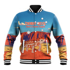 Personalised Australia Thorny Devil Baseball Jacket Nature's Armored Knights - Aussie Uluru