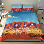 Personalised Australia Thorny Devil Bedding Set Nature's Armored Knights - Aussie Uluru