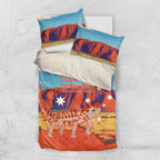 Personalised Australia Thorny Devil Bedding Set Nature's Armored Knights - Aussie Uluru