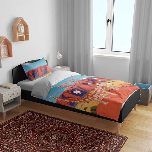 Personalised Australia Thorny Devil Bedding Set Nature's Armored Knights - Aussie Uluru