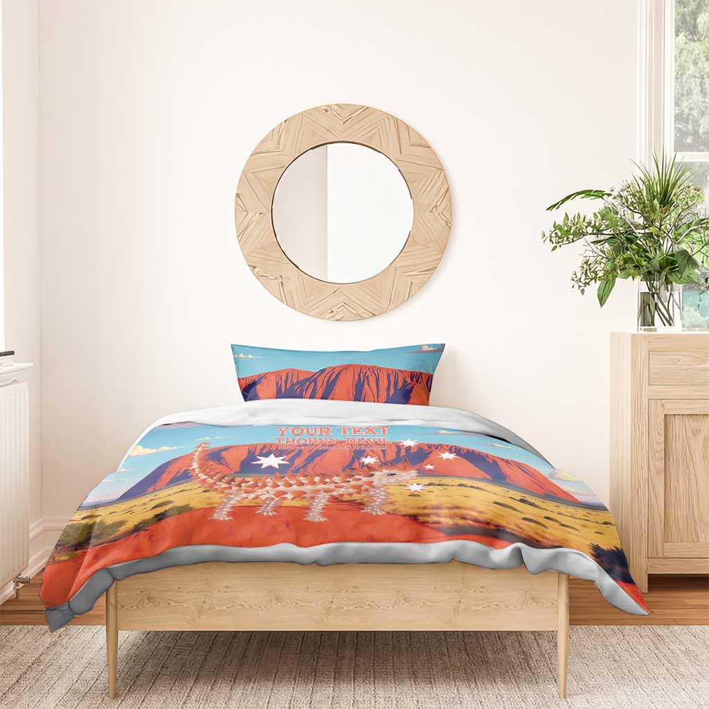 Personalised Australia Thorny Devil Bedding Set Nature's Armored Knights - Aussie Uluru