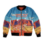 Personalised Australia Thorny Devil Bomber Jacket Nature's Armored Knights - Aussie Uluru