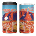 Personalised Australia Thorny Devil 4 in 1 Can Cooler Tumbler Nature's Armored Knights - Aussie Uluru
