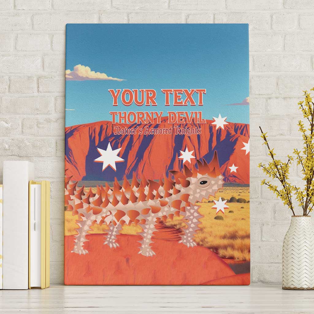 Personalised Australia Thorny Devil Canvas Wall Art Nature's Armored Knights - Aussie Uluru
