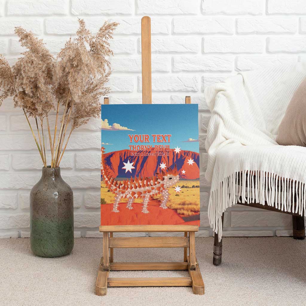 Personalised Australia Thorny Devil Canvas Wall Art Nature's Armored Knights - Aussie Uluru