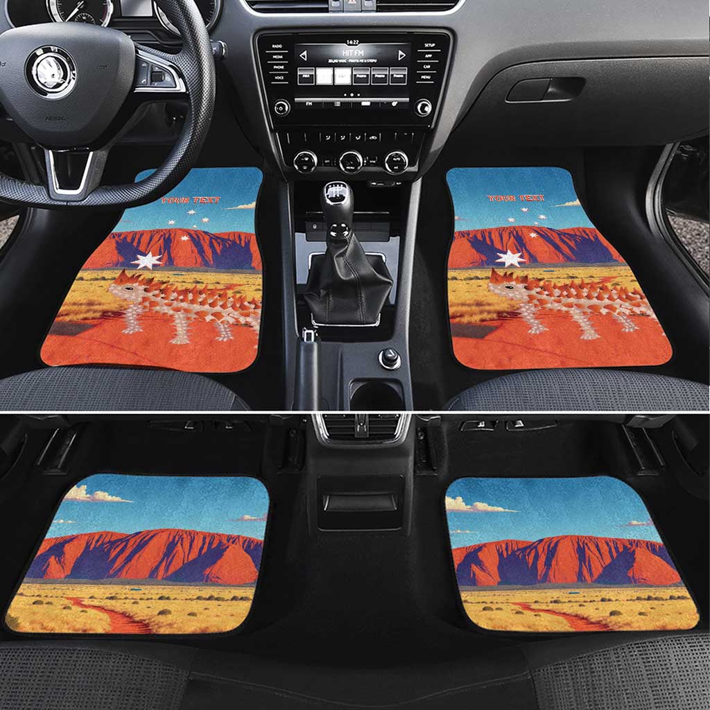 Personalised Australia Thorny Devil Car Mats Nature's Armored Knights - Aussie Uluru