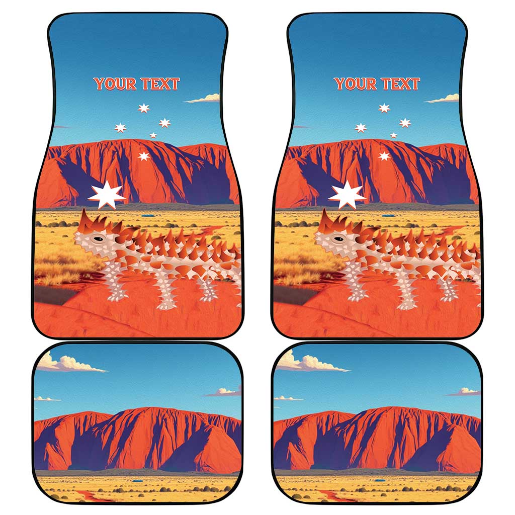 Personalised Australia Thorny Devil Car Mats Nature's Armored Knights - Aussie Uluru