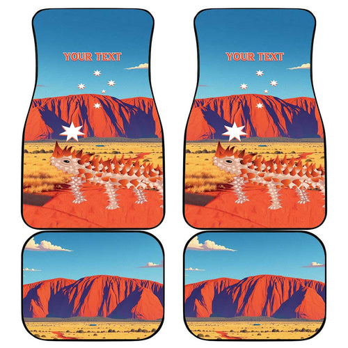 Personalised Australia Thorny Devil Car Mats Nature's Armored Knights - Aussie Uluru