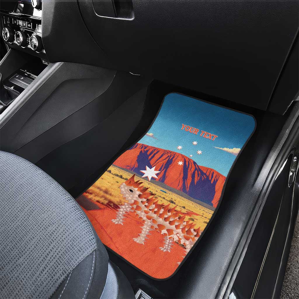 Personalised Australia Thorny Devil Car Mats Nature's Armored Knights - Aussie Uluru