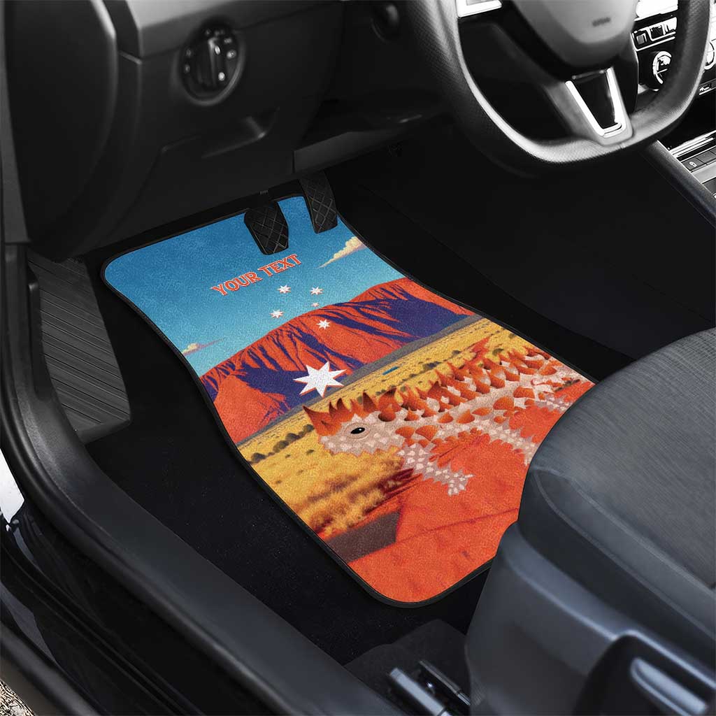 Personalised Australia Thorny Devil Car Mats Nature's Armored Knights - Aussie Uluru
