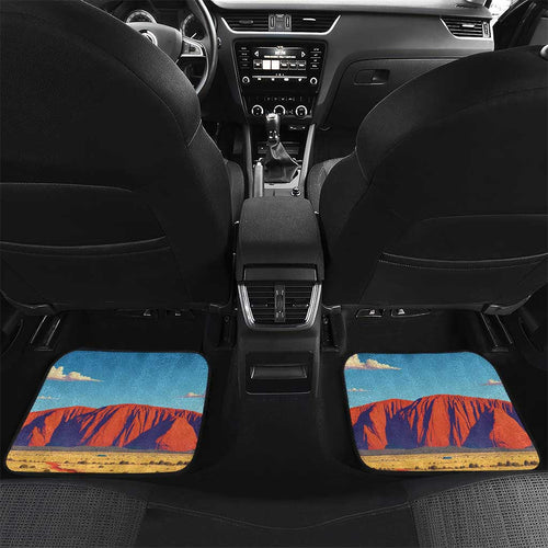 Personalised Australia Thorny Devil Car Mats Nature's Armored Knights - Aussie Uluru