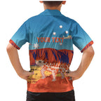 Personalised Australia Thorny Devil Family Matching Mermaid Dress and Hawaiian Shirt Nature's Armored Knights - Aussie Uluru