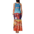 Personalised Australia Thorny Devil Family Matching Tank Maxi Dress and Hawaiian Shirt Nature's Armored Knights - Aussie Uluru