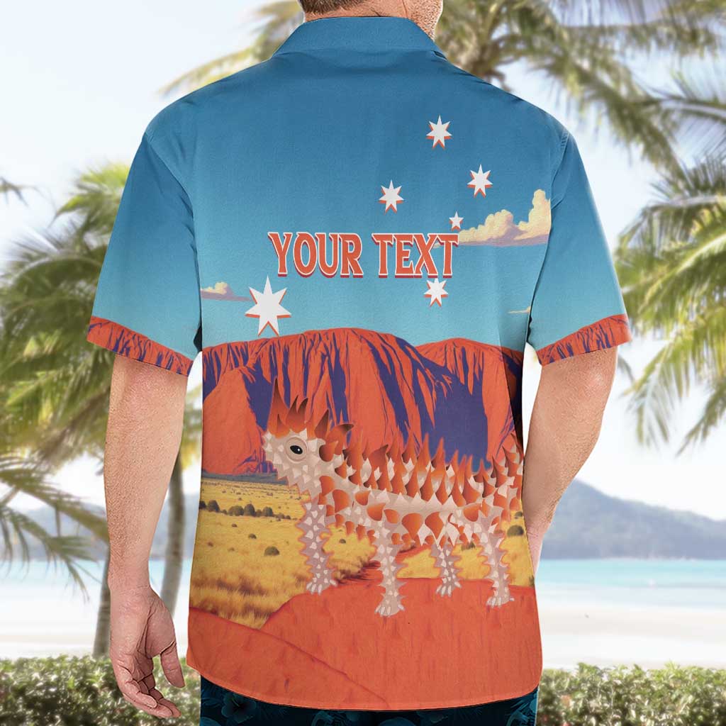 Personalised Australia Thorny Devil Hawaiian Shirt Nature's Armored Knights - Aussie Uluru