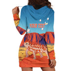 Personalised Australia Thorny Devil Hoodie Dress Nature's Armored Knights - Aussie Uluru