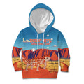 Personalised Australia Thorny Devil Kid Hoodie Nature's Armored Knights - Aussie Uluru