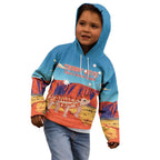 Personalised Australia Thorny Devil Kid Hoodie Nature's Armored Knights - Aussie Uluru