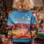 Australia Thorny Devil Kid Ugly Christmas Sweater Nature's Armored Knights - Aussie Uluru