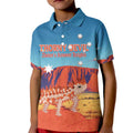 Personalised Australia Thorny Devil Kid Polo Shirt Nature's Armored Knights - Aussie Uluru