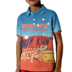 Personalised Australia Thorny Devil Kid Polo Shirt Nature's Armored Knights - Aussie Uluru
