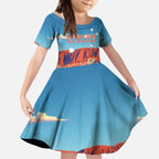 Personalised Australia Thorny Devil Kid Short Sleeve Dress Nature's Armored Knights - Aussie Uluru