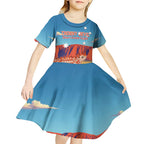 Personalised Australia Thorny Devil Kid Short Sleeve Dress Nature's Armored Knights - Aussie Uluru