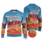 Australia Thorny Devil Ugly Christmas Sweater Nature's Armored Knights - Aussie Uluru