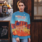 Australia Thorny Devil Ugly Christmas Sweater Nature's Armored Knights - Aussie Uluru
