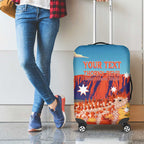 Personalised Australia Thorny Devil Luggage Cover Nature's Armored Knights - Aussie Uluru